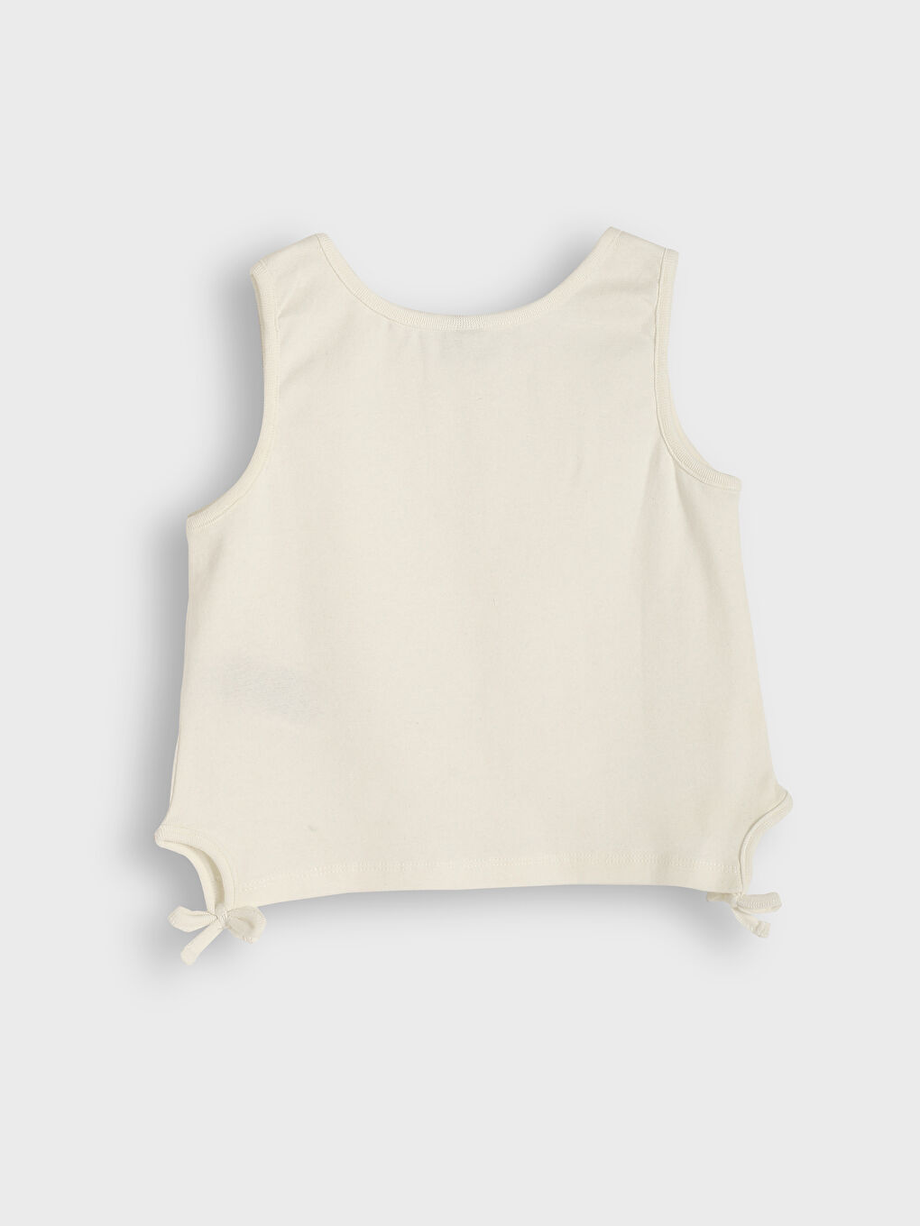 Crew Neck Girl's Crop Singlet-1