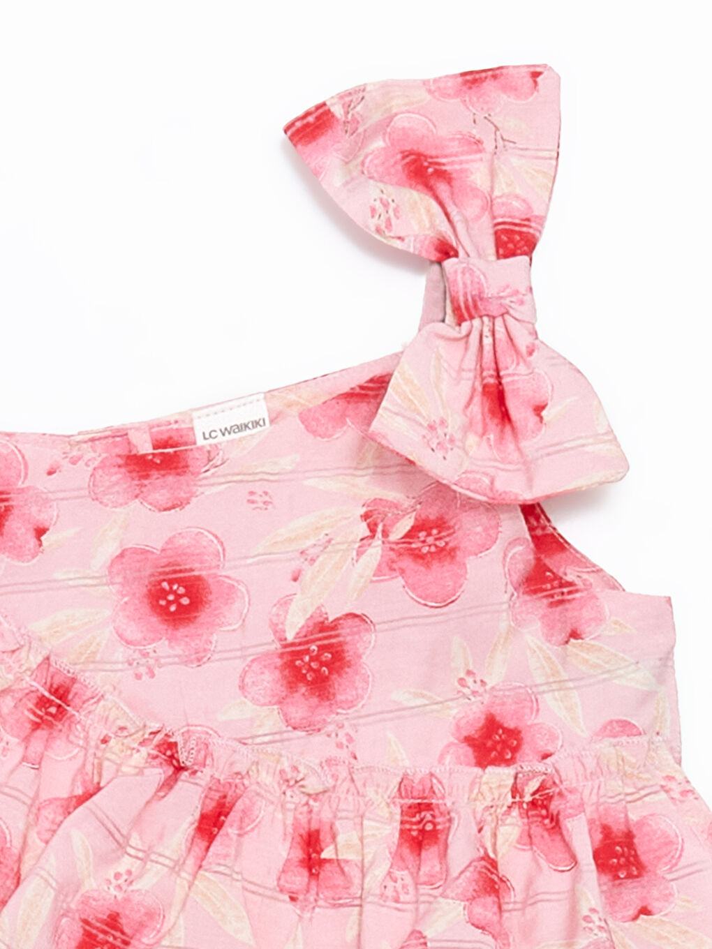 Crew Neck Girls' Crinkle Dress -S5EP53Z1-LT4