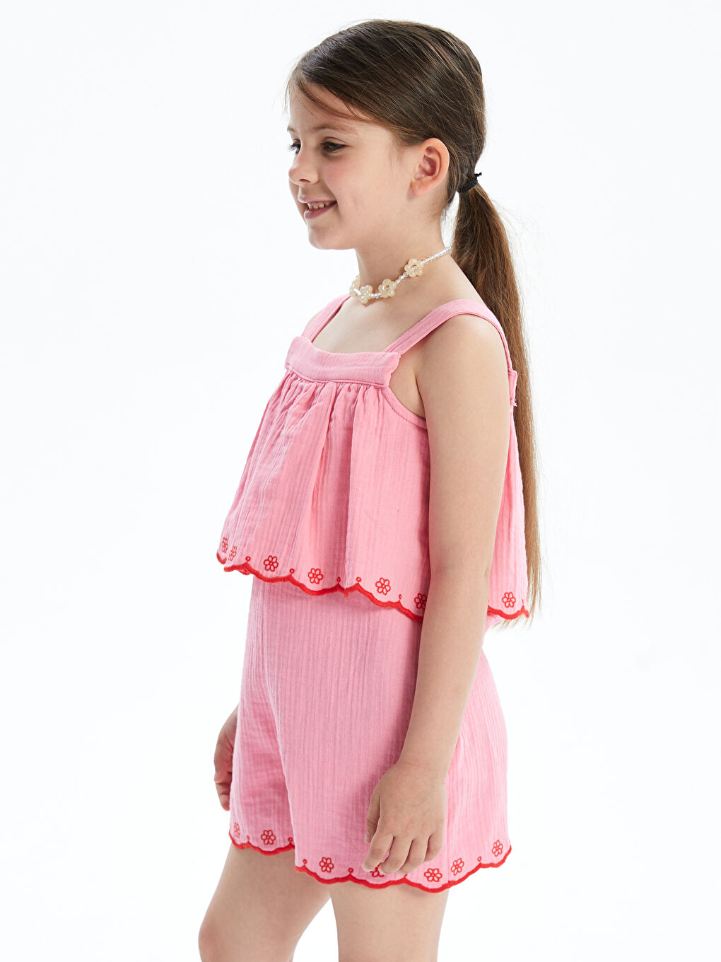 Square Collar Girls Overalls -S5EP56Z1-FNL