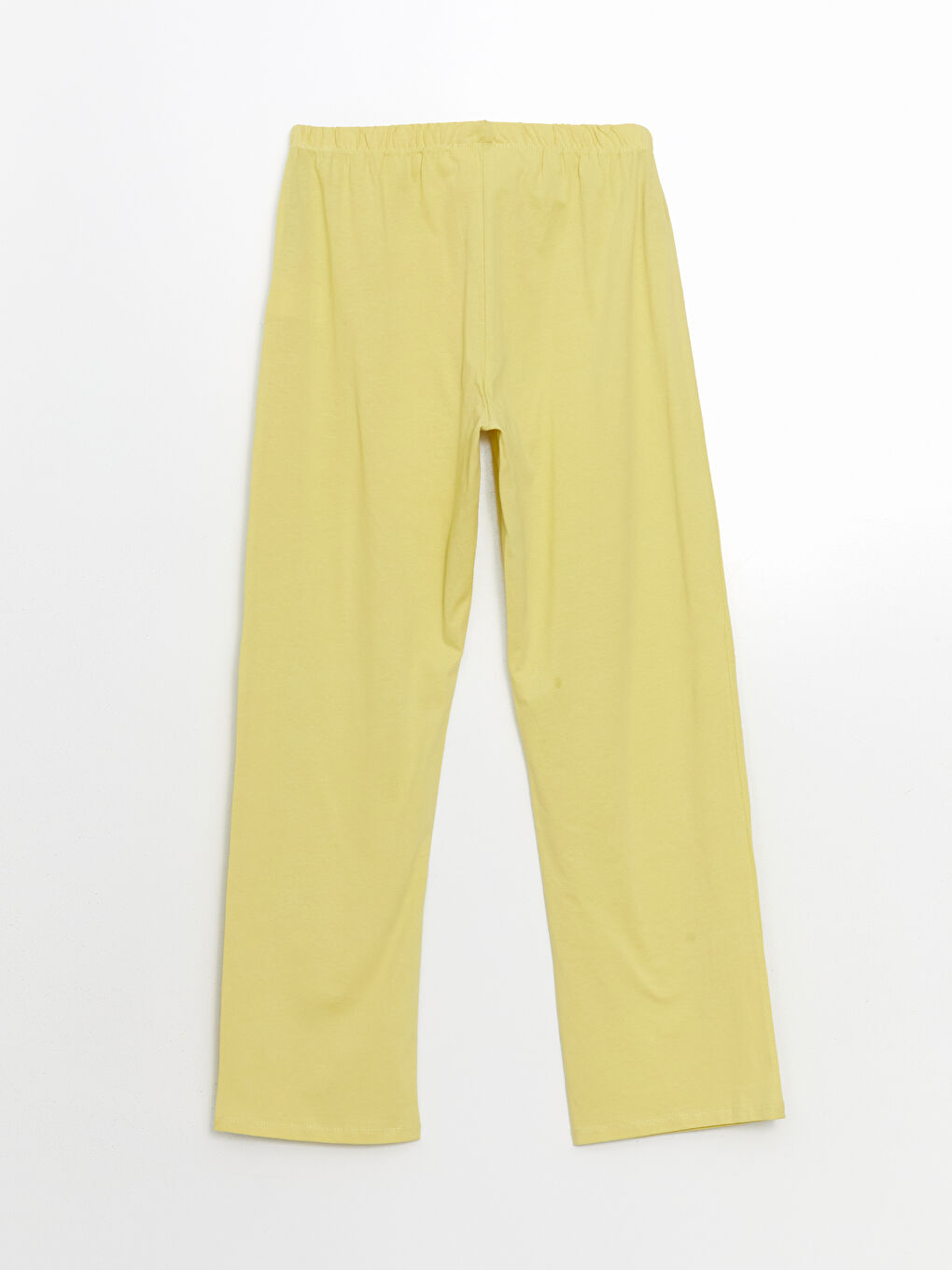 Yeşil Beli Lastikli Kadın Pijama Altı-1