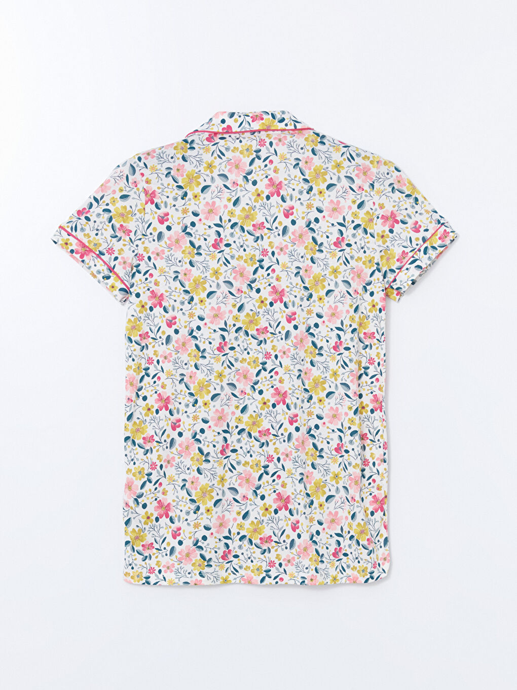Shirt Collar Floral Women's Pajama Set -S5EP88Z8-LRA