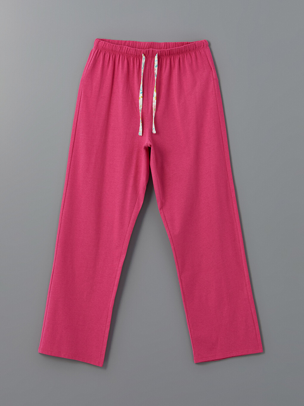 Pembe Beli Lastikli Kadın Pijama Altı
