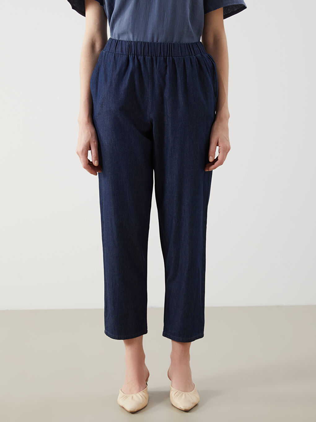 Elasticated Waist Women's Trousers -S5EQ12Z8-HNE