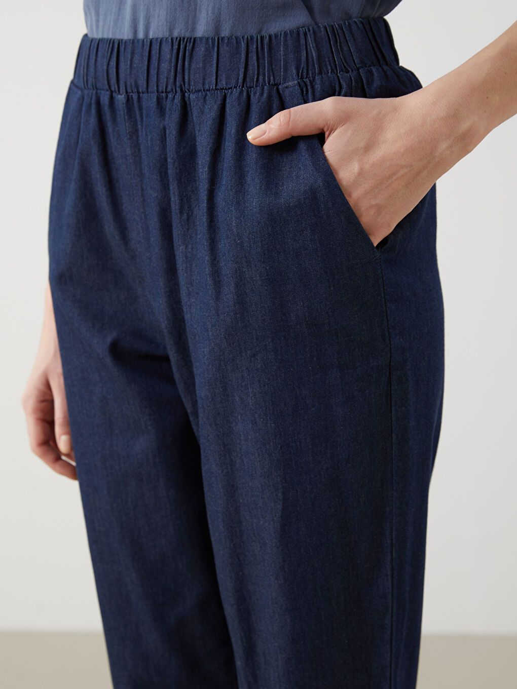 Elasticated Waist Women's Trousers -S5EQ12Z8-HNE