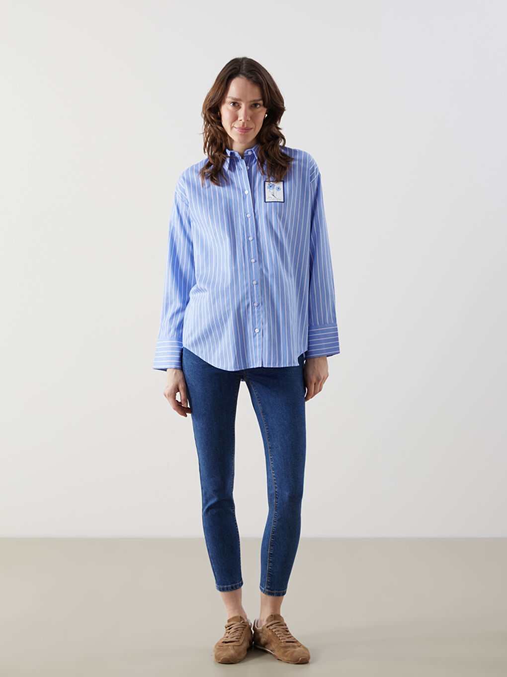 LCWAIKIKI Maternity Indigo Karın Panelli Mercury Skinny Fit Hamile Jean Pantolon
