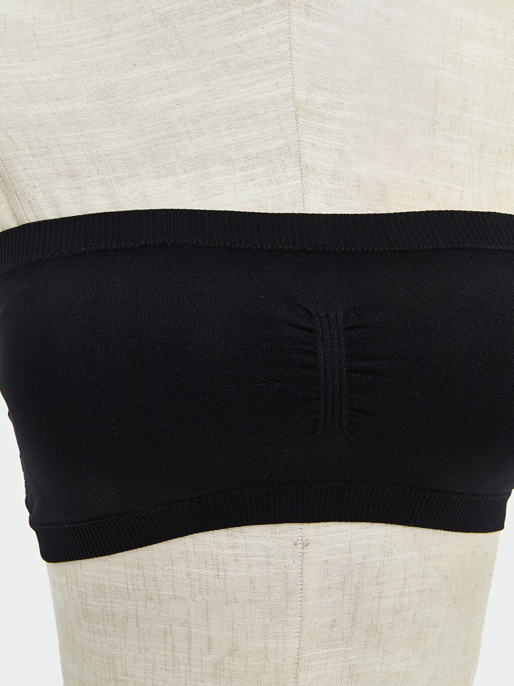 Siyah Balensiz Dolgusuz Straplez Sütyen-1