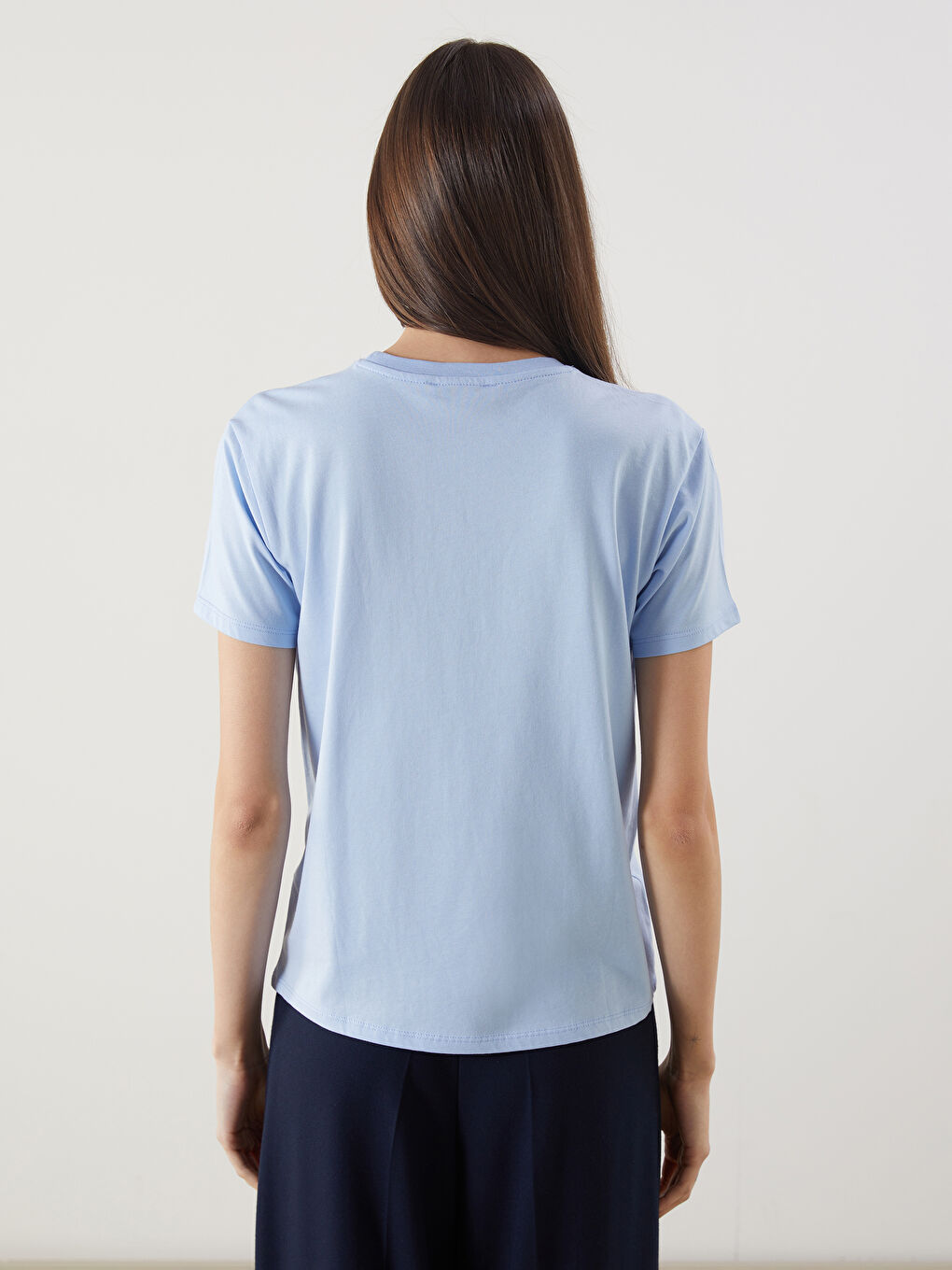 LCW Vision Crew Neck Floral Women's T-Shirt -S5EQ24Z8-QYD