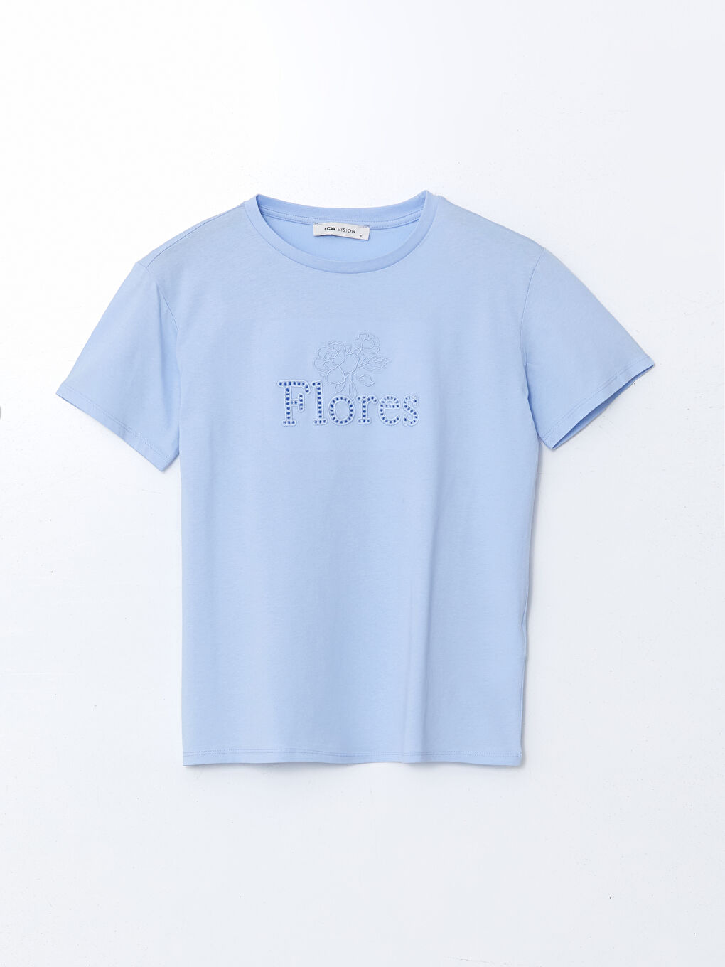 LCW Vision Crew Neck Floral Women's T-Shirt -S5EQ24Z8-QYD