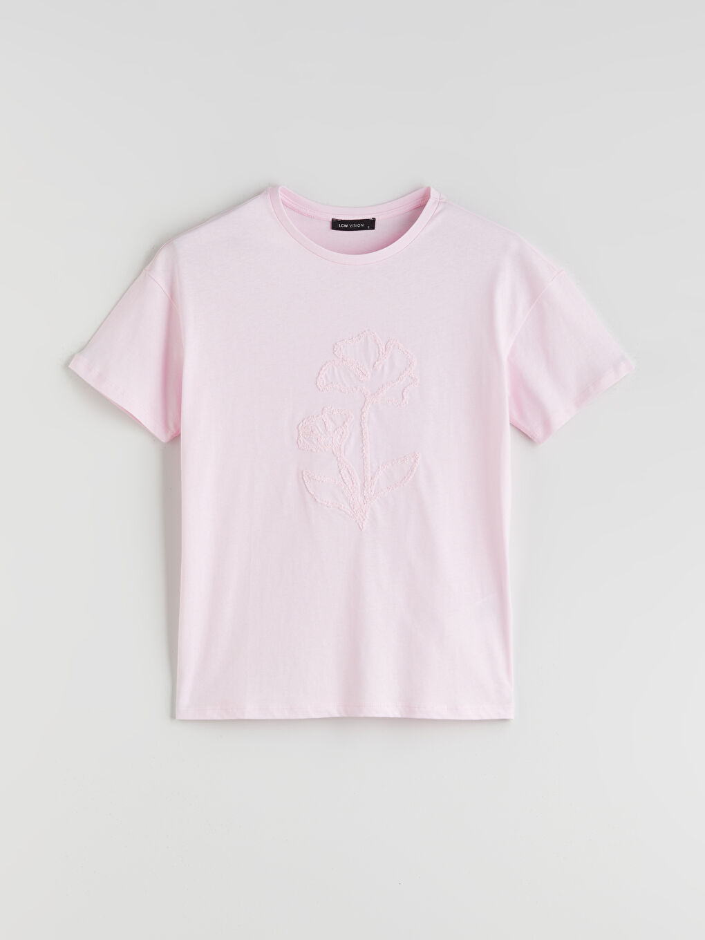 Crew Neck Floral Women's T-Shirt-4