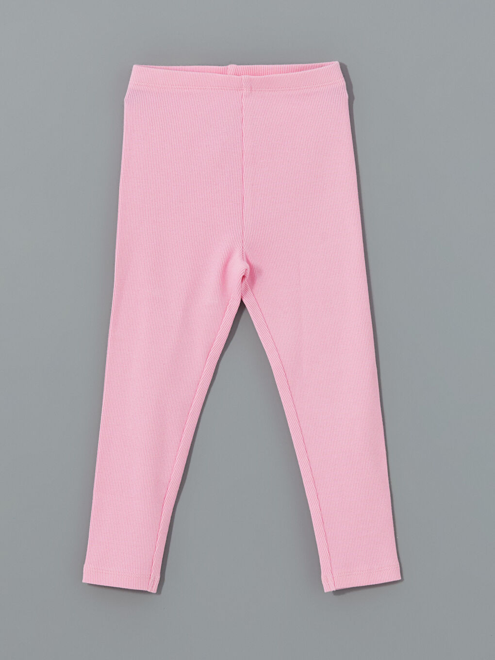 Pembe Beli Lastikli Basic Kız Bebek Tayt