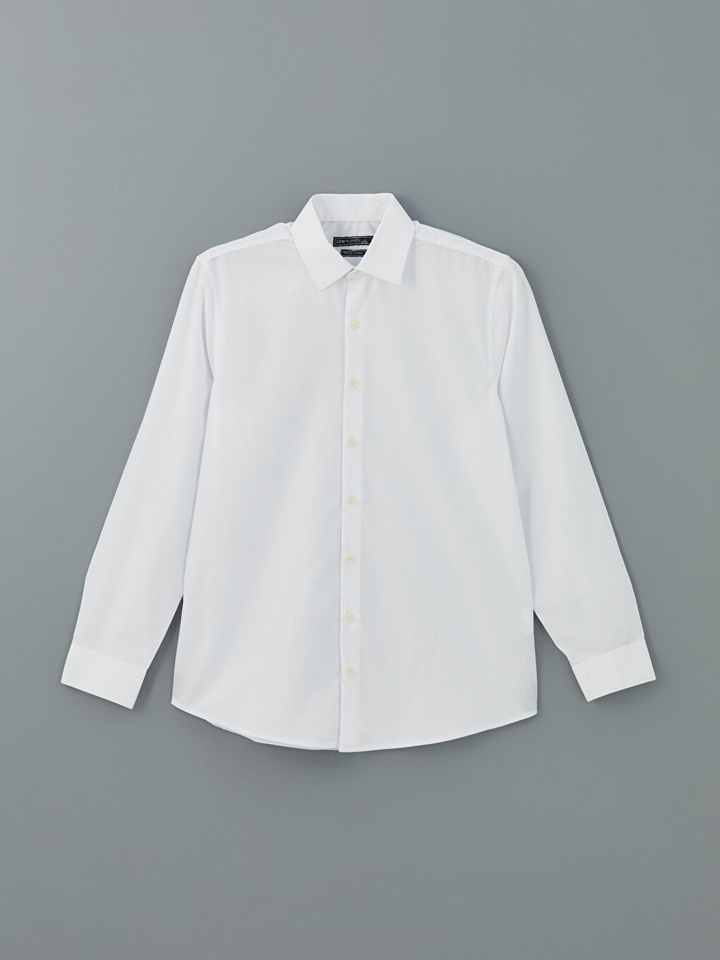 Regular Fit Long Sleeve Poplin Men's Shirt -S5ER10Z8-Q6K