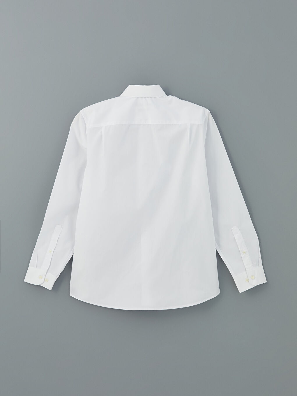 Regular Fit Long Sleeve Poplin Men's Shirt -S5ER10Z8-Q6K