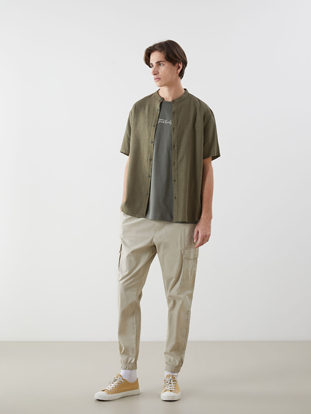 Standard Fit Men's Cargo Trousers -S5ER25Z8-S9M