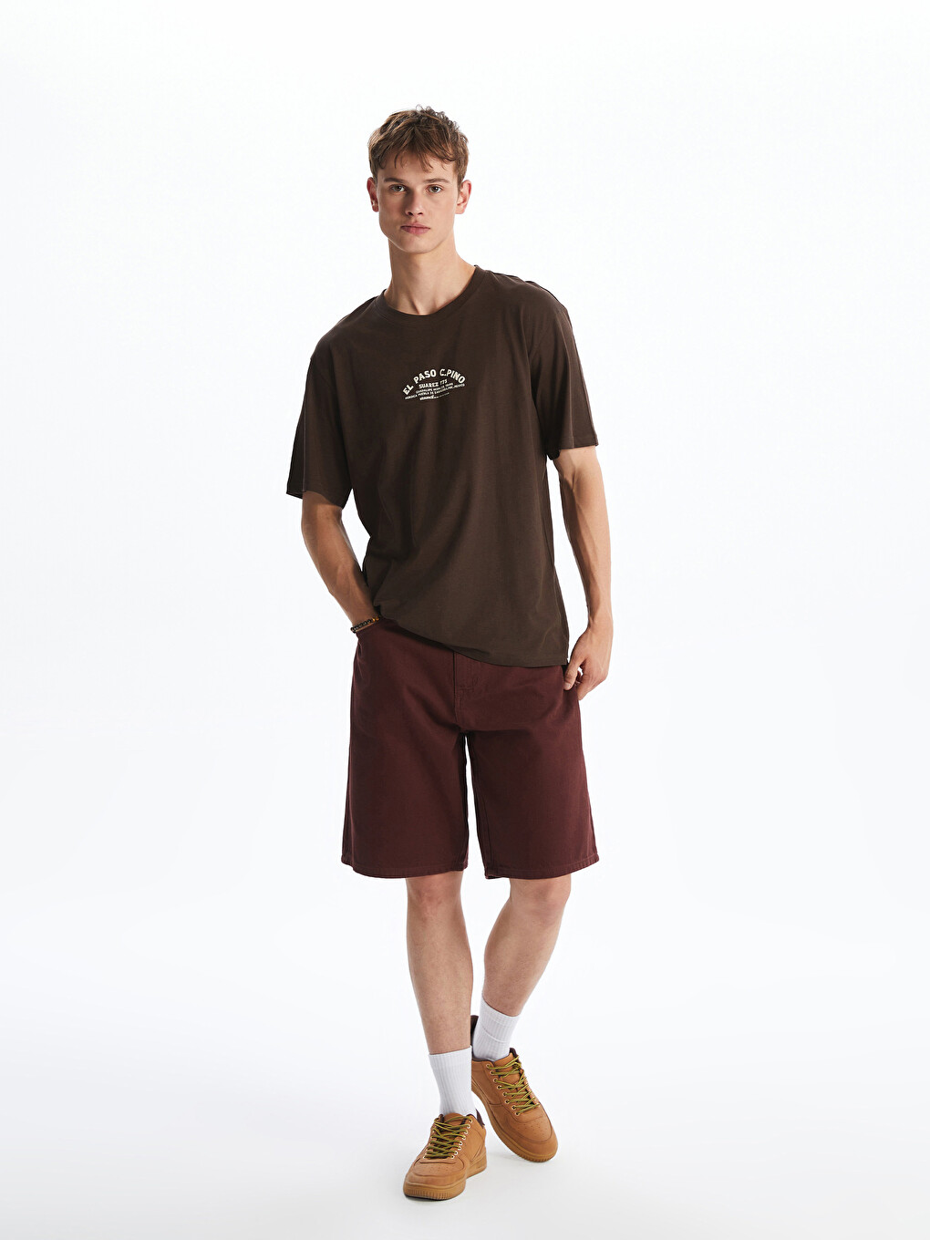 XSIDE Relaxed Fit Twill Men s Shorts S5ER29Z8 HMZ LC Waikiki