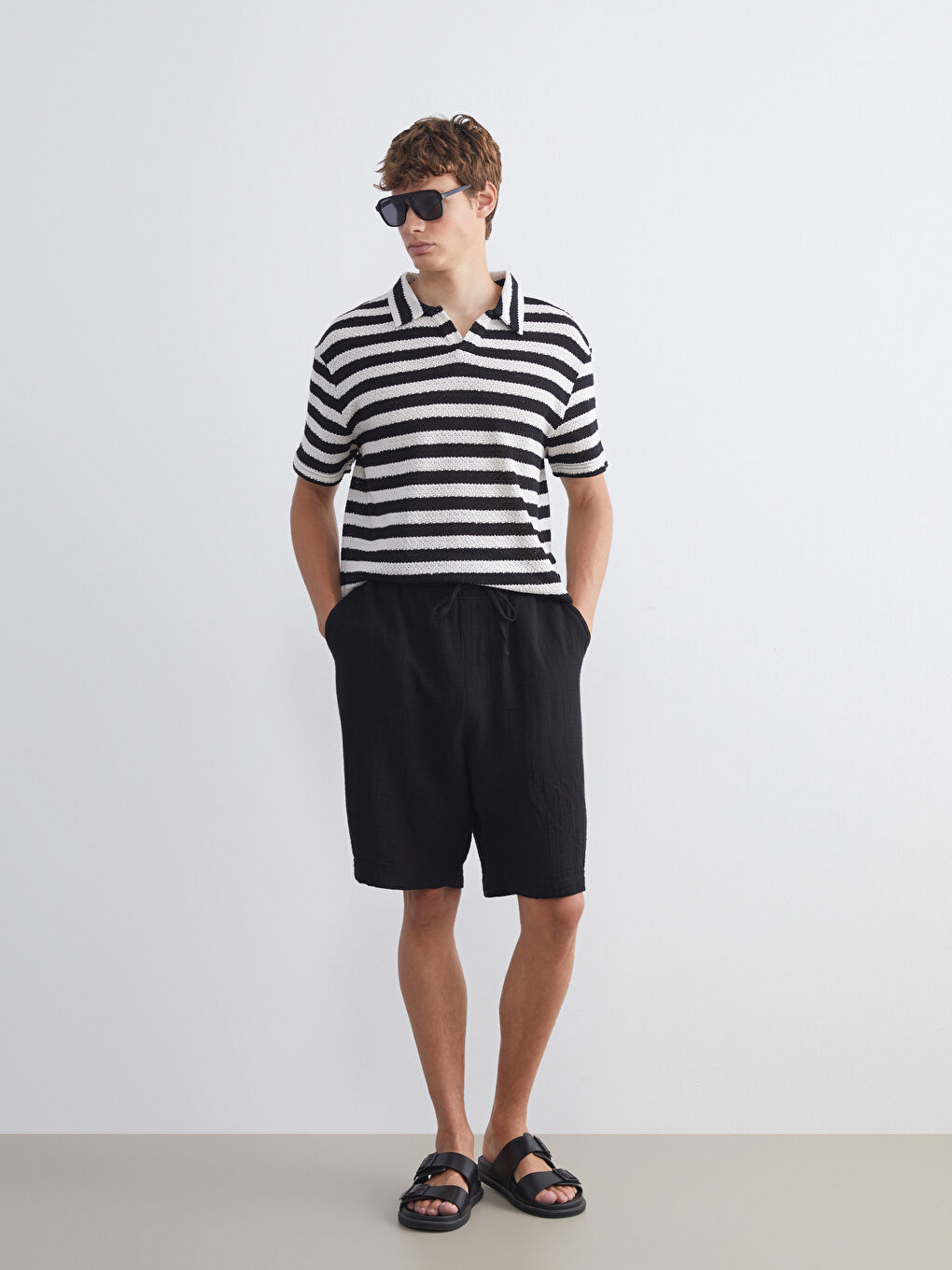 XSIDE Man BLACK Shorts -S5ER30Z8-RQL
