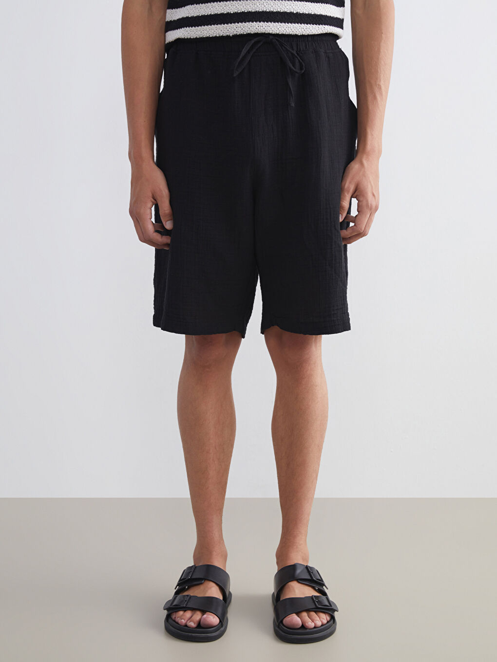 XSIDE Man BLACK Shorts -S5ER30Z8-RQL