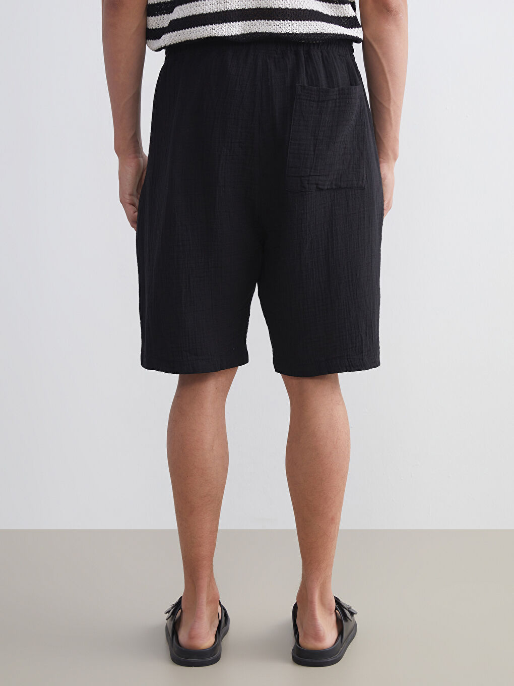 XSIDE Man BLACK Shorts -S5ER30Z8-RQL