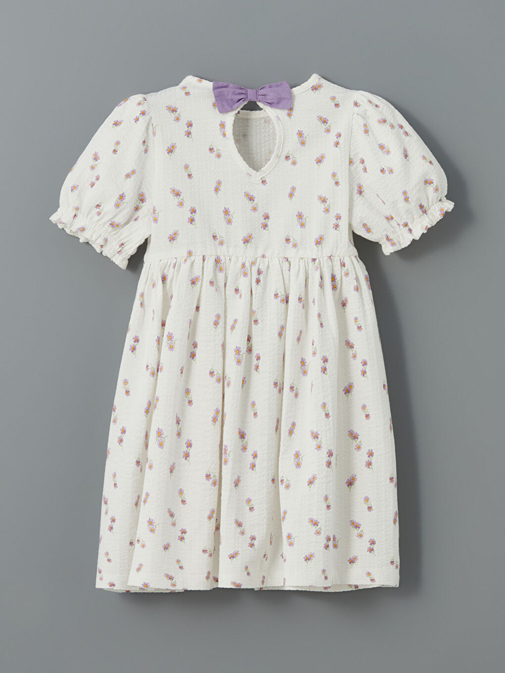 Girls' Flower Print Crinkle Dress -S5ER32Z1-LRA