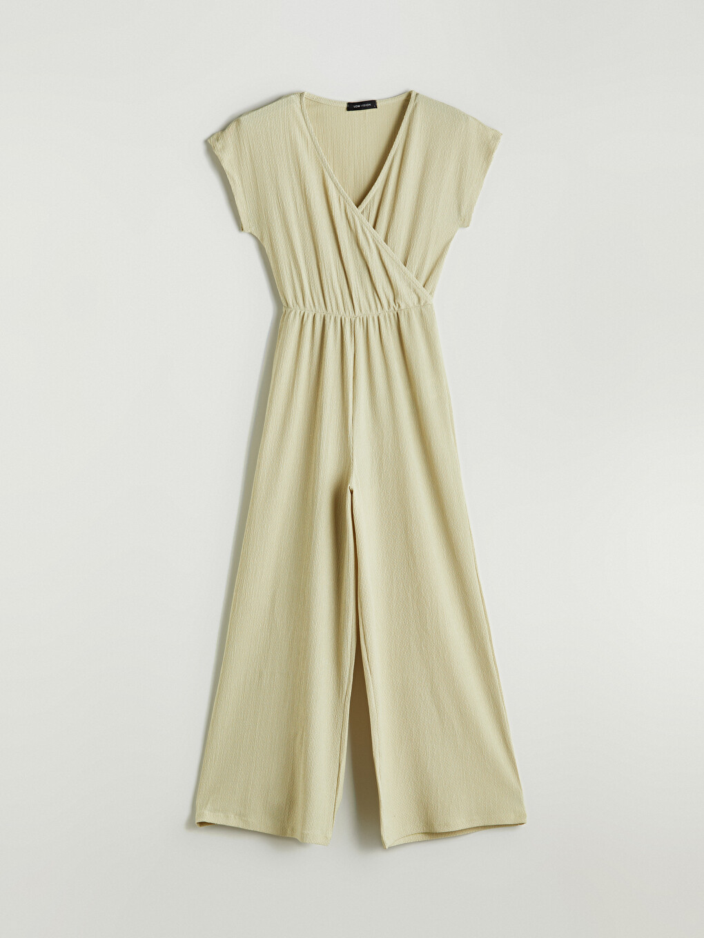 Double Breasted Textured Women's Jumpsuit-4
