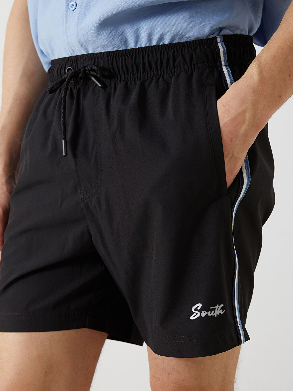 Short Printed Men's Swimming Shorts -S5ER56Z8-CVL