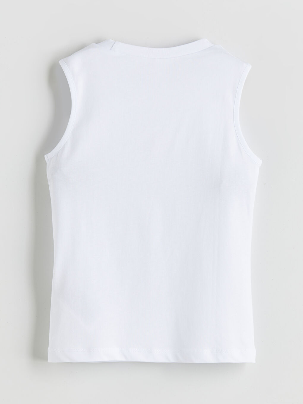 Beyaz Baskılı Erkek Çocuk Yüzme Tişört ve Şort 2'li-2