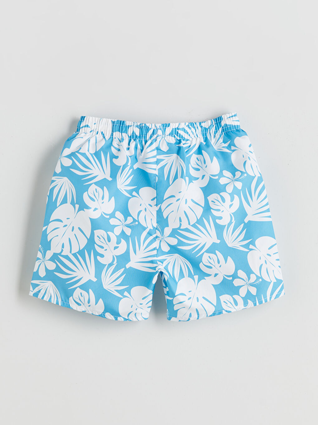 Beyaz Baskılı Erkek Çocuk Yüzme Tişört ve Şort 2'li-4