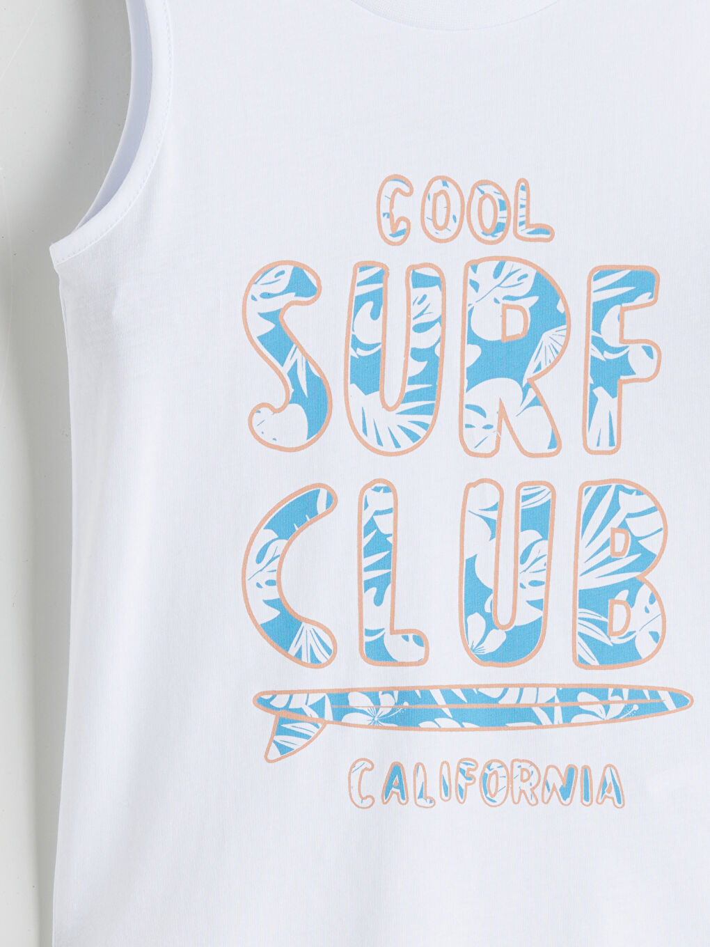 Beyaz Baskılı Erkek Çocuk Yüzme Tişört ve Şort 2'li-5