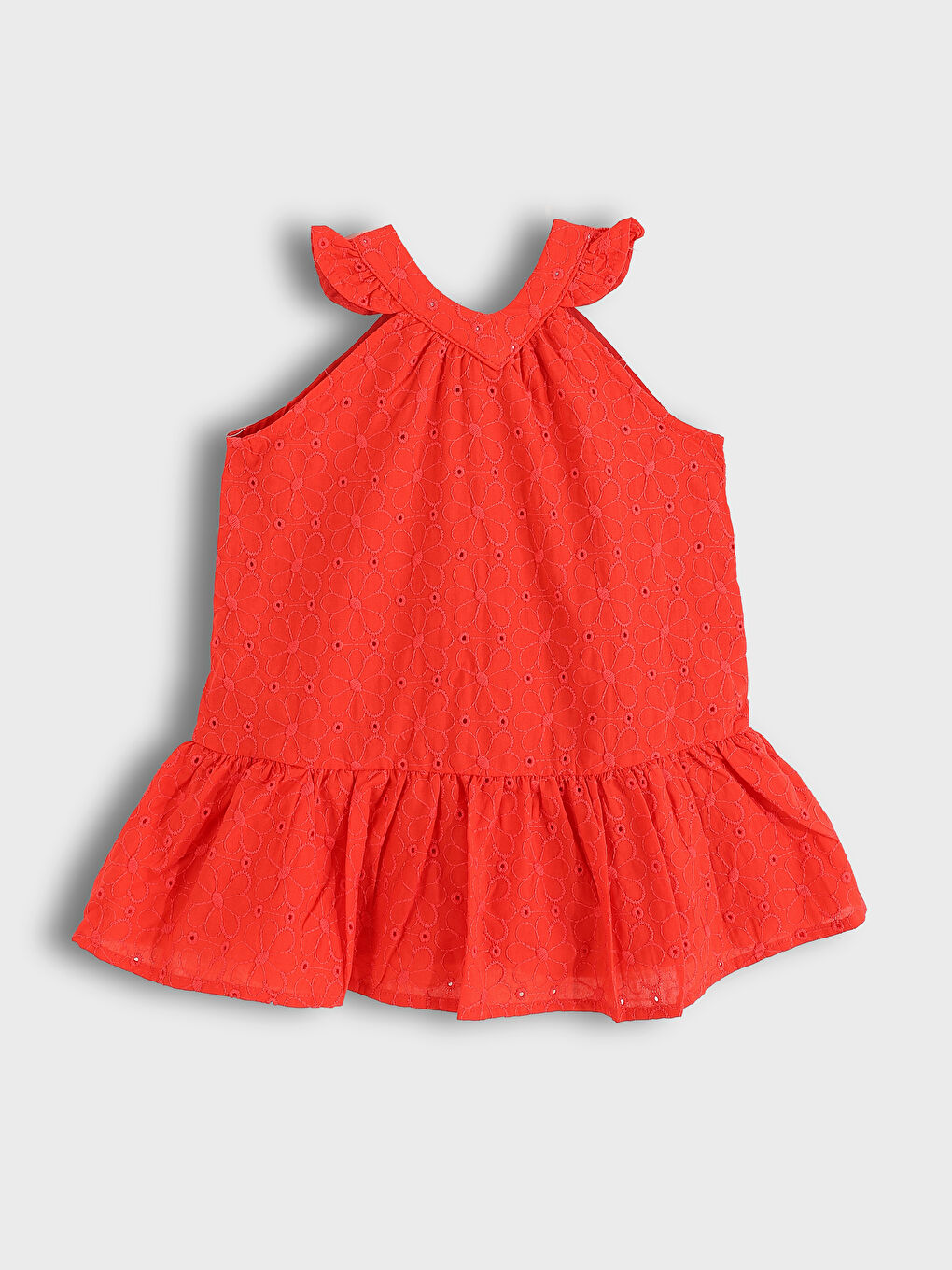 V-Neck Girls' Dress