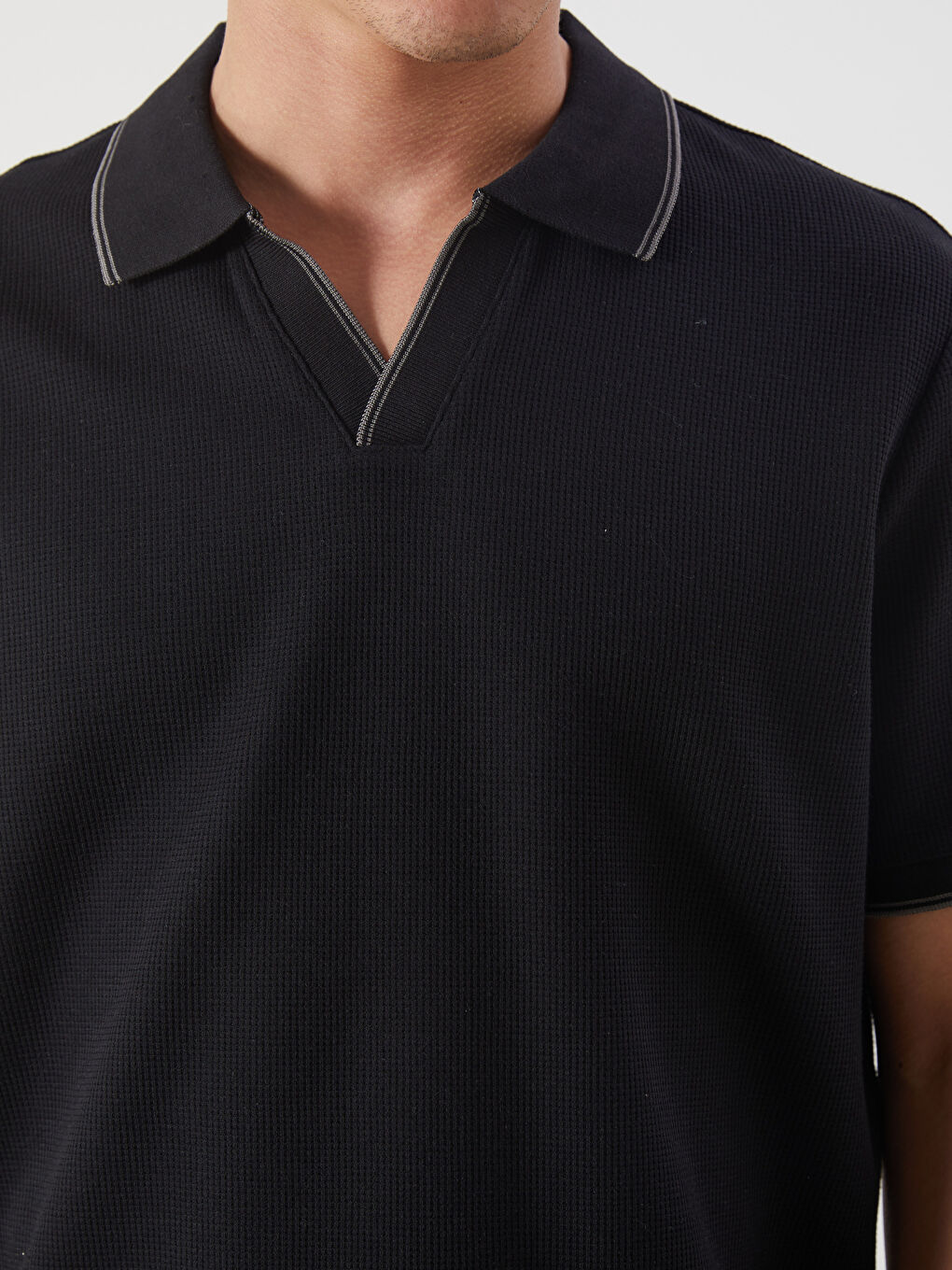 LCW Vision Polo Neck Short Sleeve Men's T-Shirt -S5ES31Z8-CVL