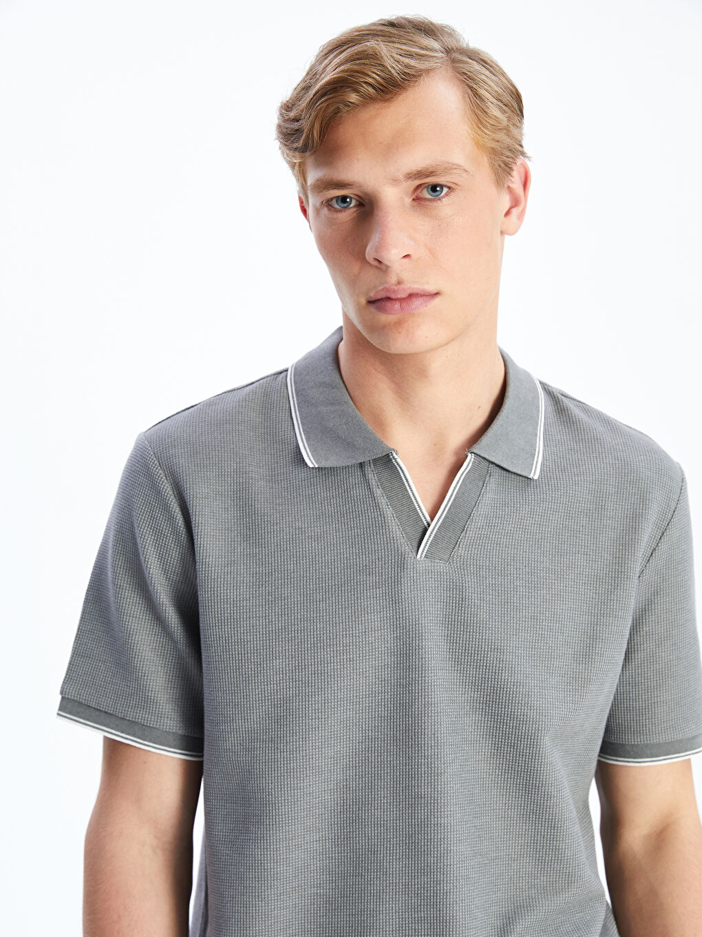 LCW Vision Polo Neck Short Sleeve Men's T-Shirt -S5ES31Z8-LAL