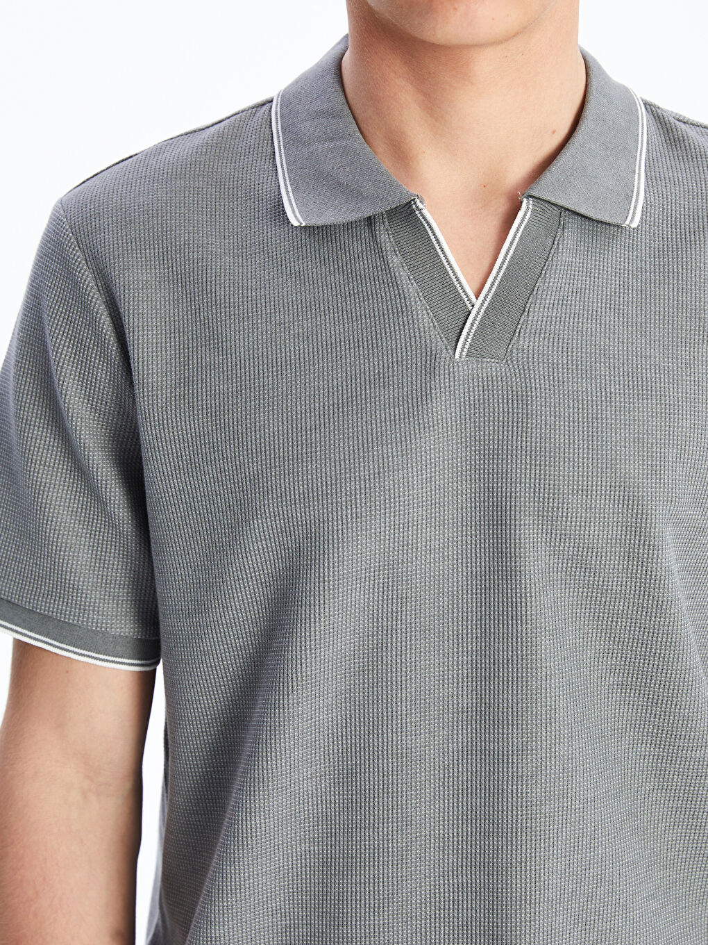 LCW Vision Polo Neck Short Sleeve Men's T-Shirt -S5ES31Z8-LAL
