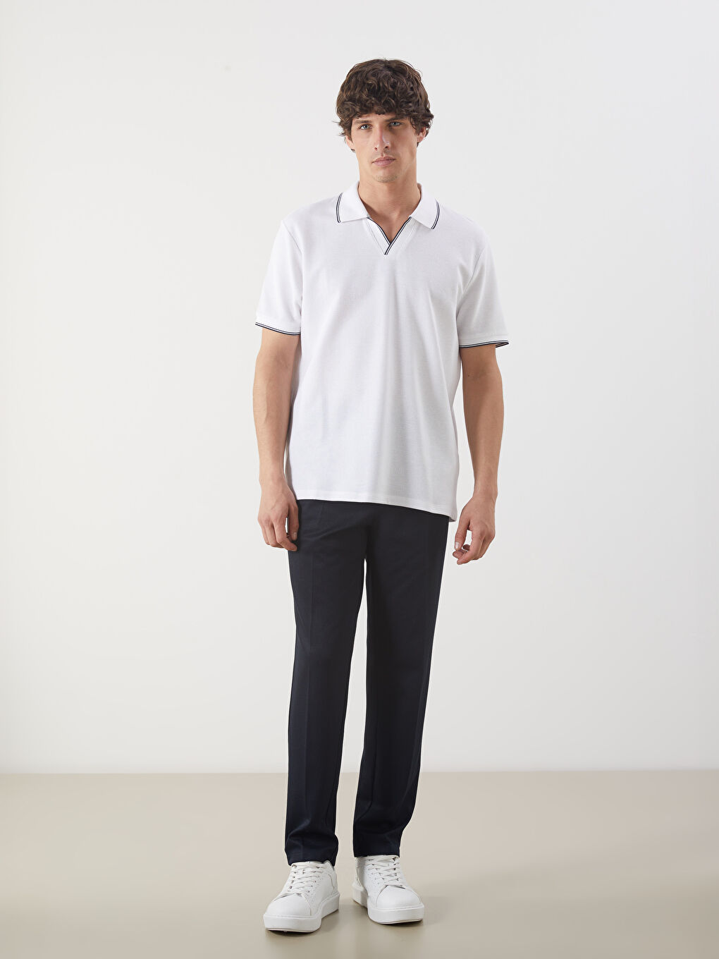 LCW Vision Polo Neck Short Sleeve Men's T-Shirt -S5ES31Z8-Q6K