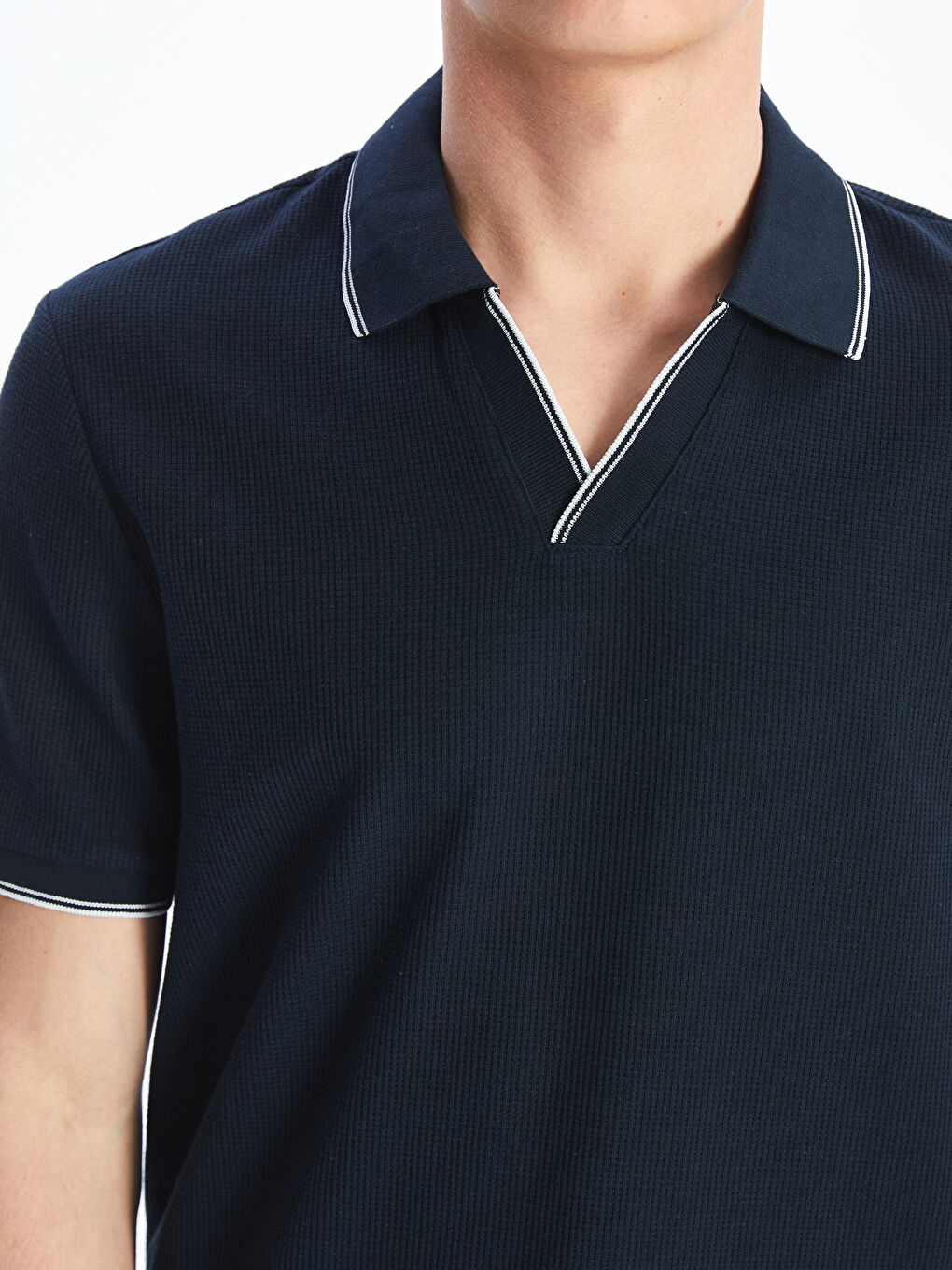 LCW Vision Polo Neck Short Sleeve Men's T-Shirt -S5ES31Z8-RFH