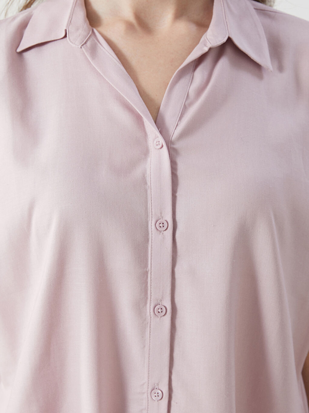 Linen Blend Women's Shirt -S5ES32Z8-FKK
