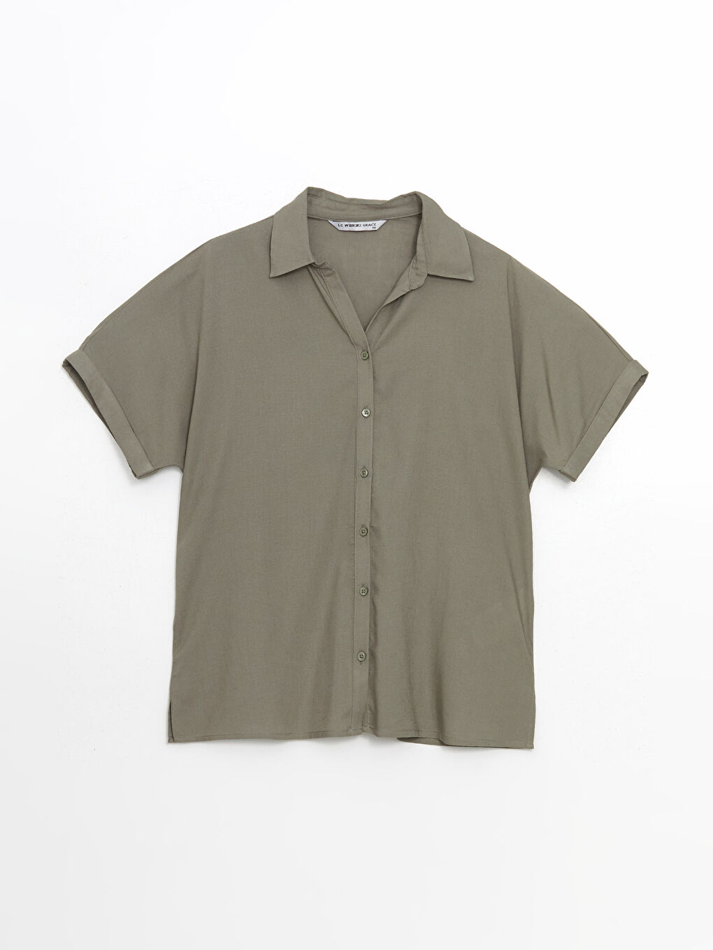 Linen Blend Women's Shirt -S5ES32Z8-GNZ