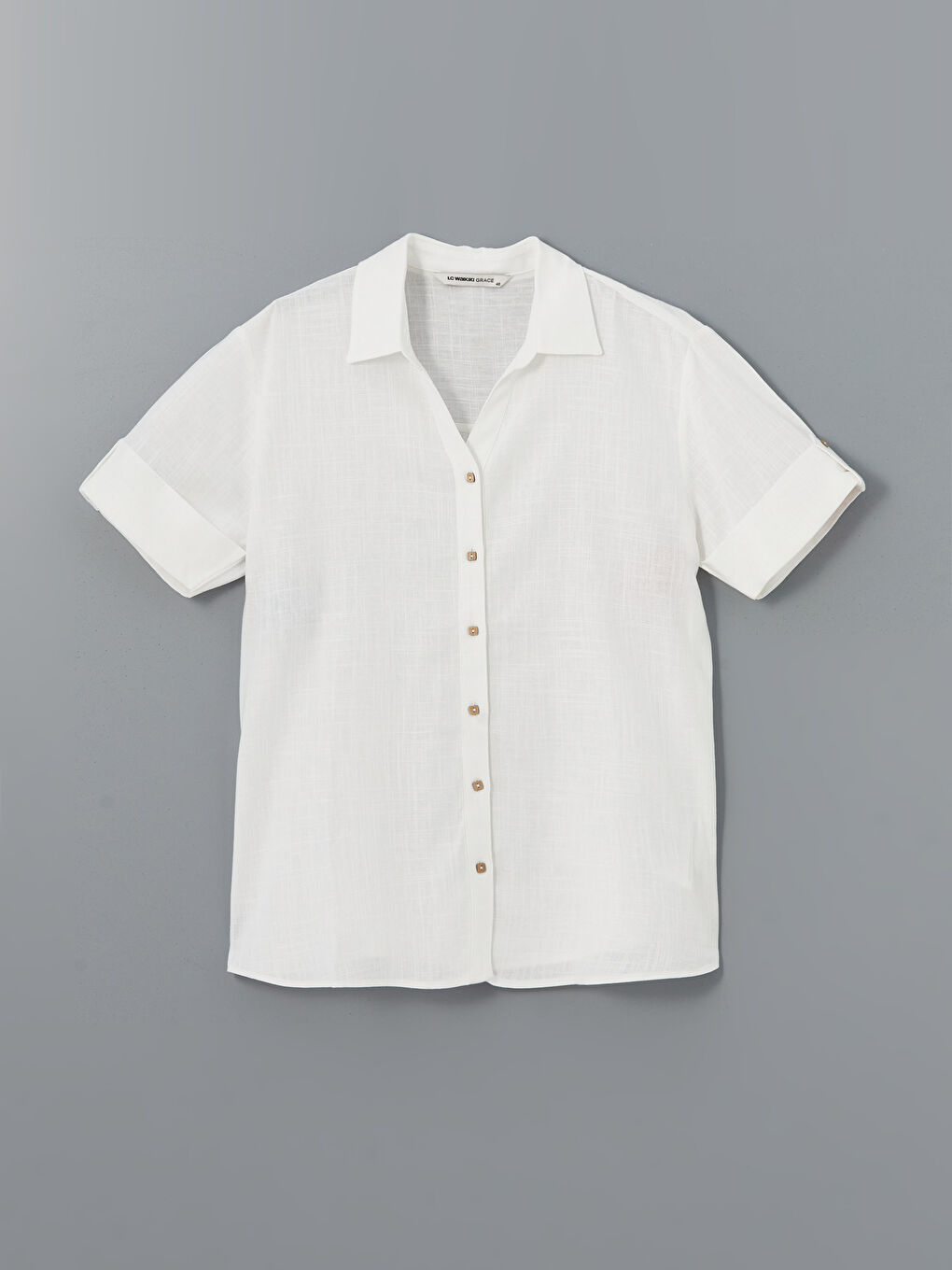 Linen Blend Women's Shirt -S5ES35Z8-QVD