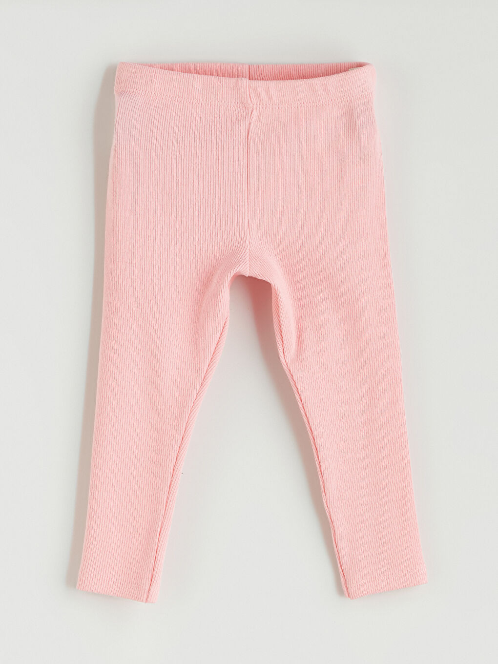 Pembe Beli Lastikli Kız Bebek Tayt