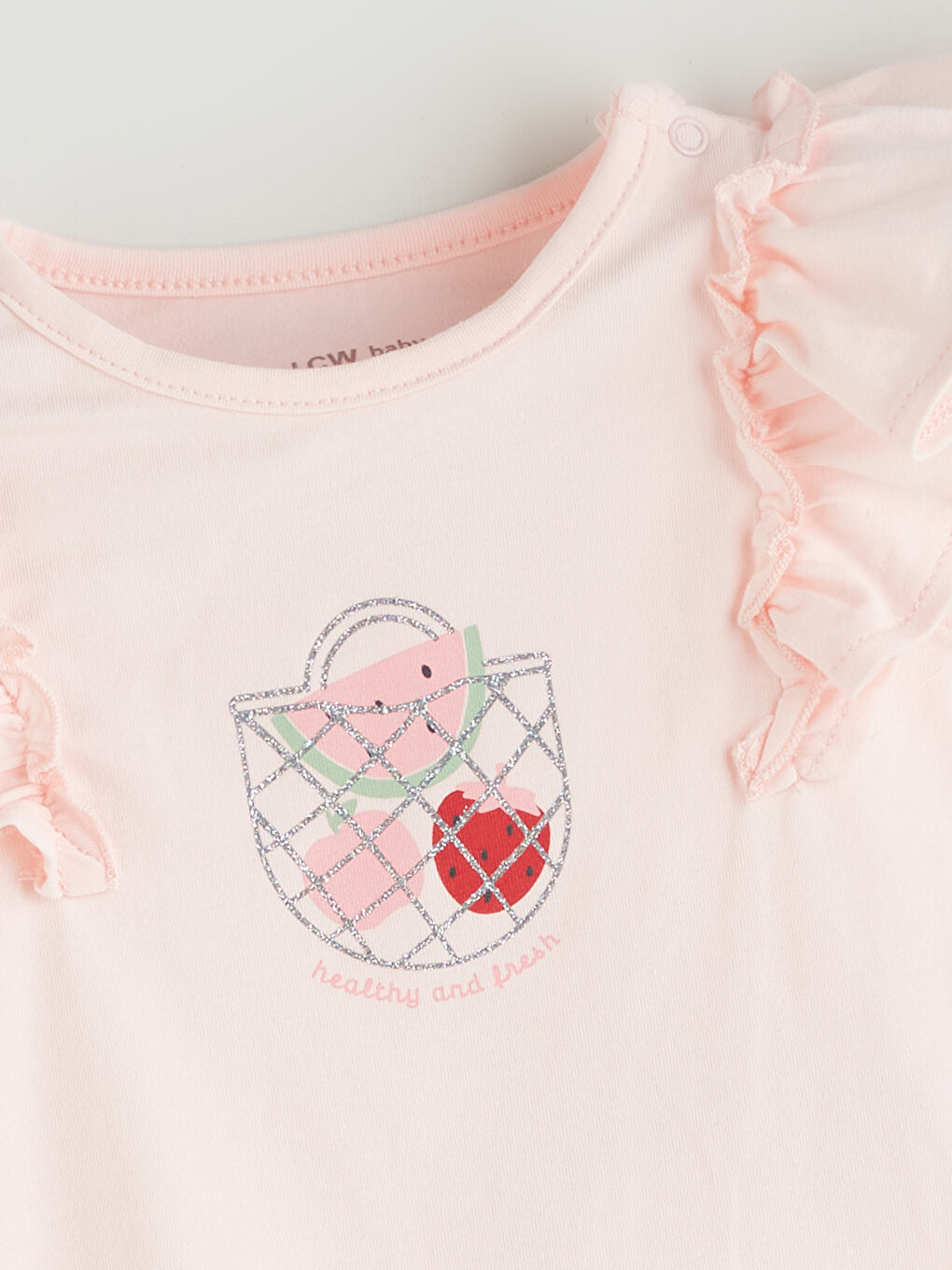 Fruit Printed Baby Girls Snap-Button Bodysuit and Leggings 2 Pack -S5ES42Z1-JM1