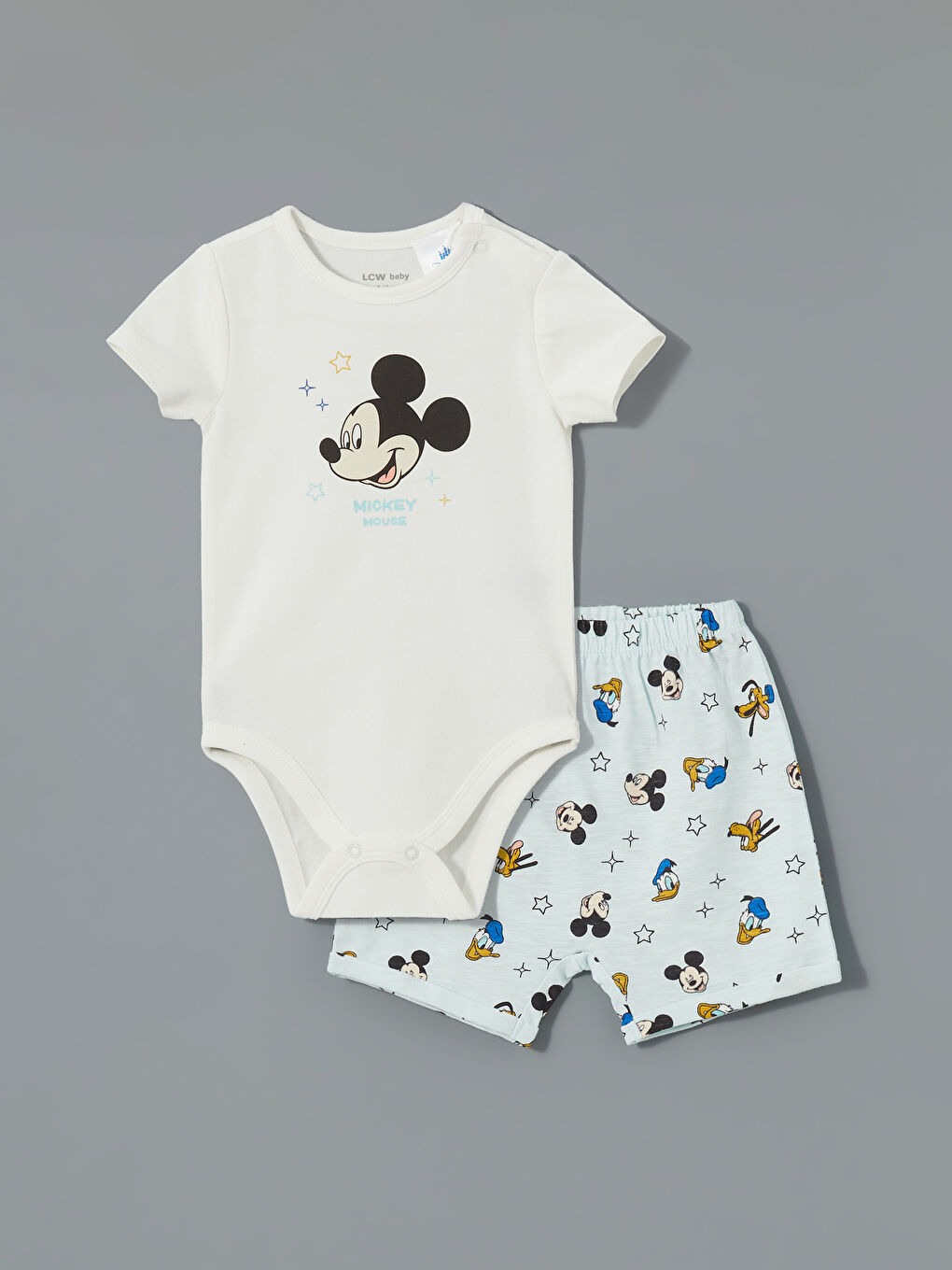 Baby Boy Snap Bodysuit and Shorts 2-Piece Set -S5ES61Z1-FDU