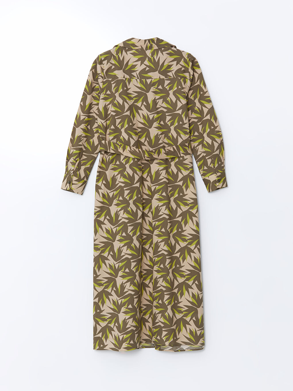 LCWAIKIKI Classic Woman GREEN Shirt Dress -S5ES95Z8-LRR