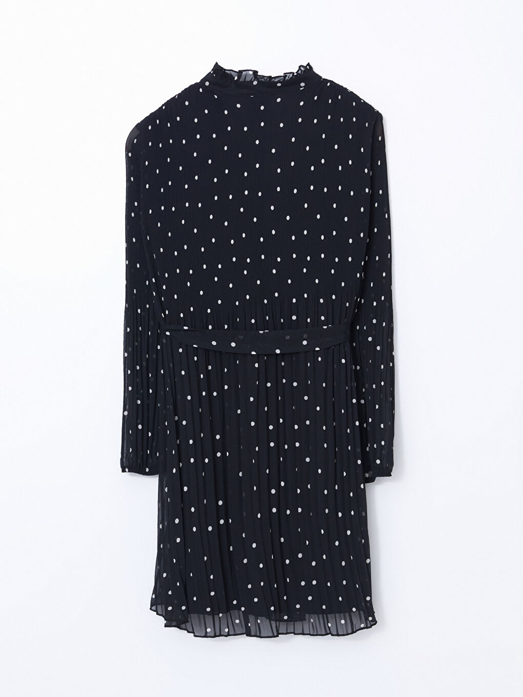 Tie Neck Polka Dot Chiffon Women's Dress -S5ET05Z8-LQJ