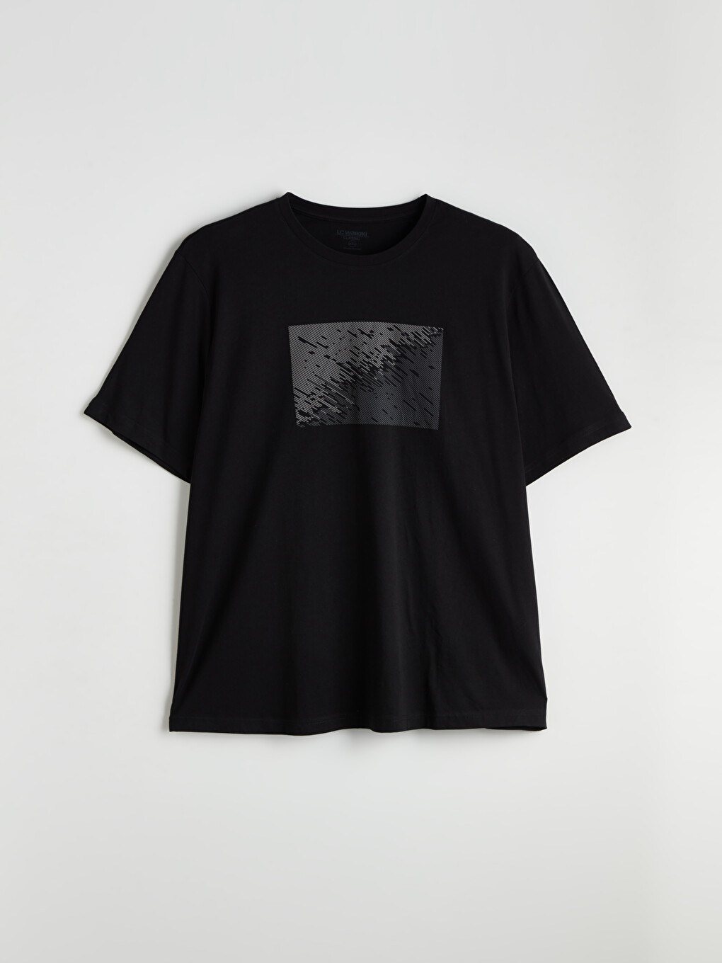 Tricou Pentru Bărbați Cu Guler Rotund, Mânecă Scurtă, Imprimat, Din Bumbac Pieptănat