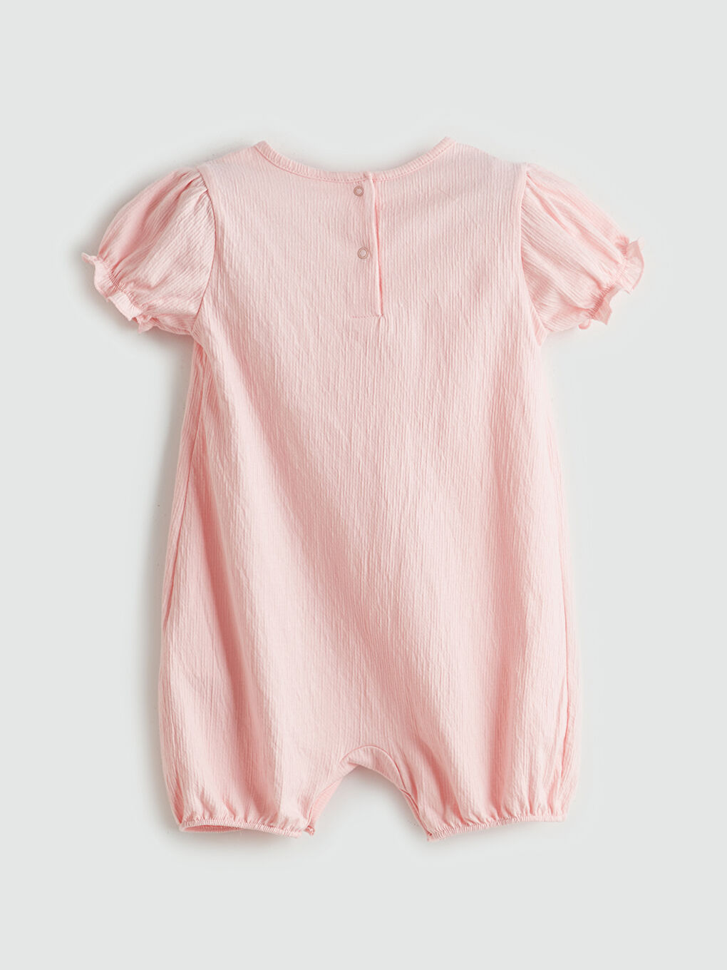 Pembe Bisiklet Yaka Kız Bebek Tulum-1