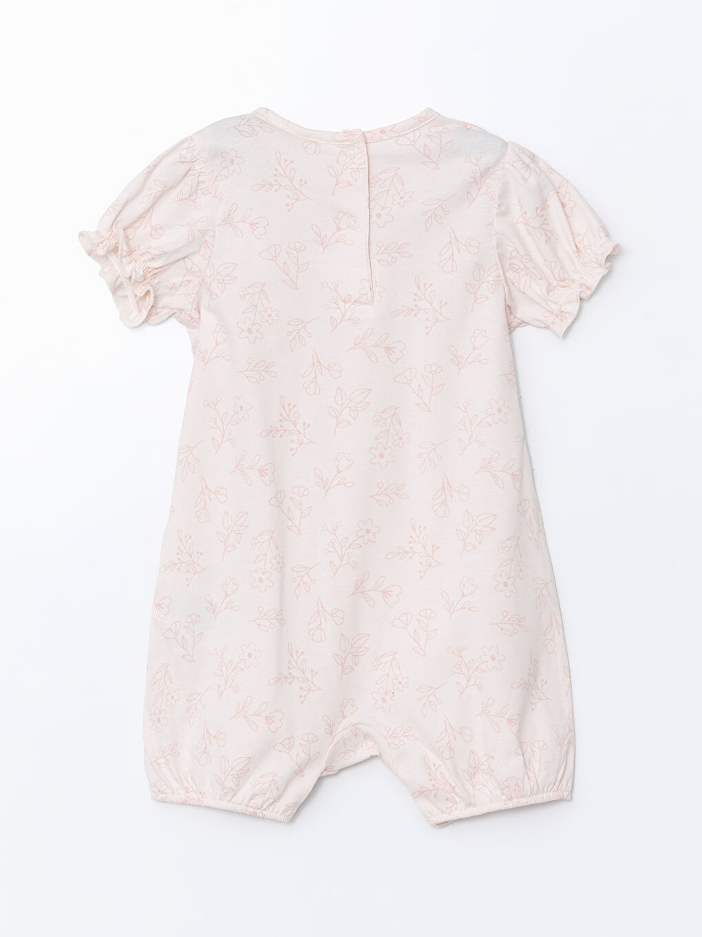 Ekru Bisiklet Yaka Kız Bebek Tulum-1