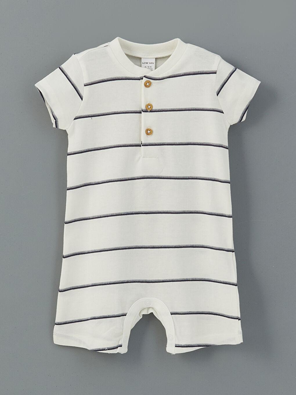 Crew Neck Baby Boy'S Cotton Jumpsuit -S5ET61Z1-LRA