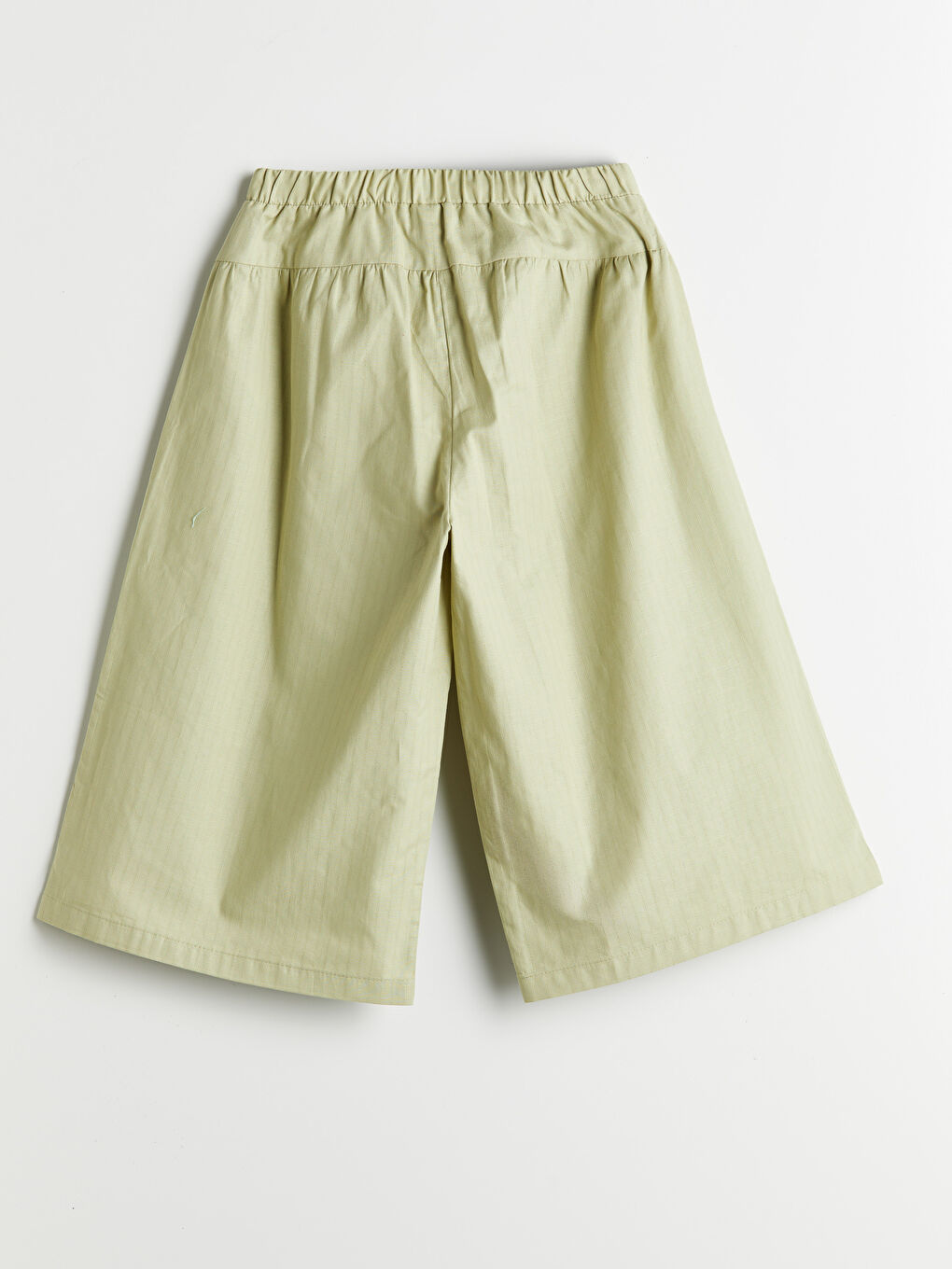 Yeşil Beli Lastikli Kız Çocuk Kapri-1