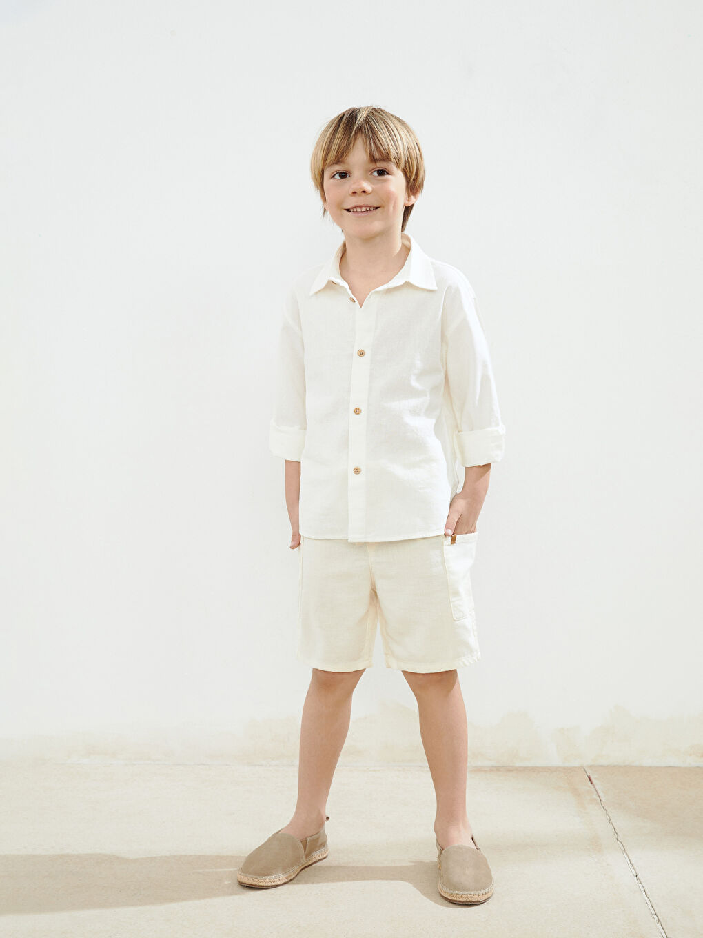 Boy BEIGE Shorts -S5ET95Z1-QVK