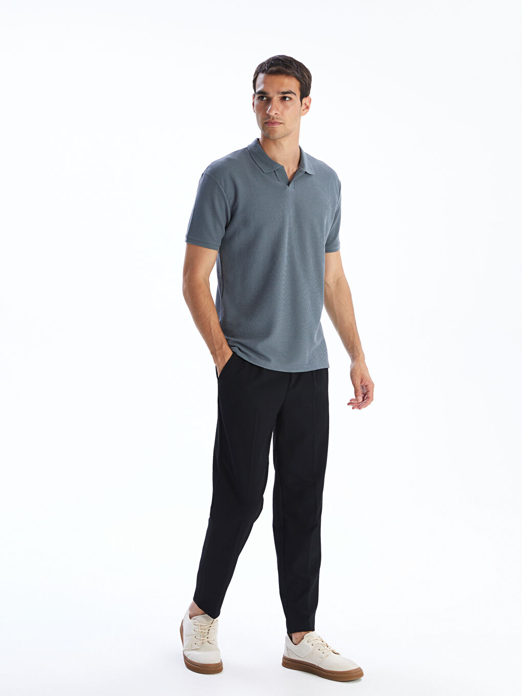 Polo Neck Short Sleeve Men's T-Shirt -S5ET98Z8-KKY