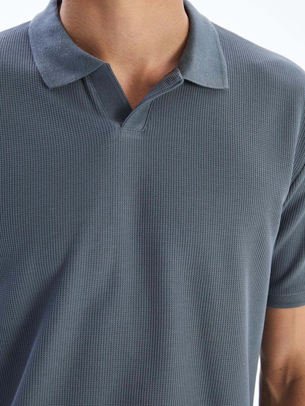 Polo Neck Short Sleeve Men's T-Shirt -S5ET98Z8-KKY