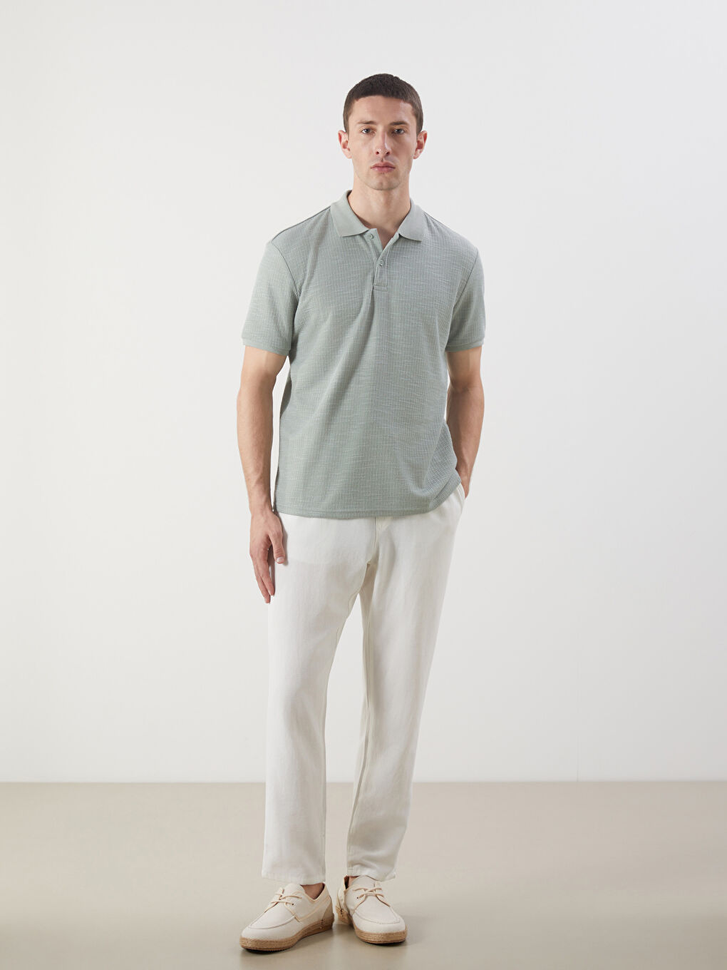 LCW Vision Men's Polo Neck T-Shirt -S5ET99Z8-J1R